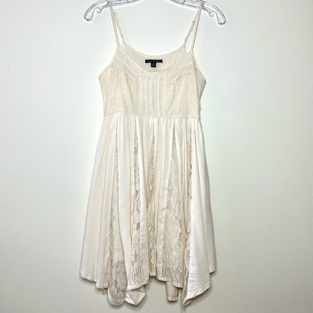 American Eagle Outfitters Lace Handkerchief Hem Dress